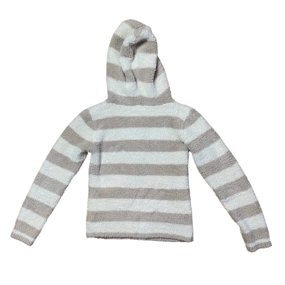 Barefoot Dreams for Rinka Bamboo Chic Cream/Tan Striped Sweater M - Picture 3 of 7